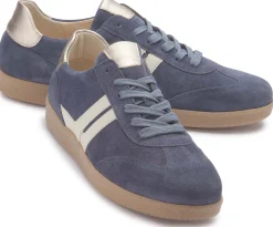 Sneaker|Schnürschuhe|Gabor Sneaker in Übergrößen Blau