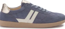Sneaker|Schnürschuhe|Gabor Sneaker in Übergrößen Blau