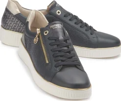 Sneaker|Schnürschuhe|Remonte Sneaker in Übergrößen Blau