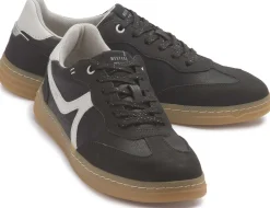 Sneaker|Schnürschuhe|Mustang Damen Sneaker in Übergrößen Schwarz