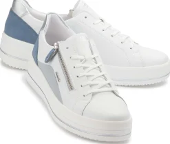 Sneaker|Schnürschuhe|Remonte Sneaker in Übergrößen Weiß