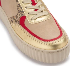 Sneaker|Schnürschuhe|Gabor Sneaker in Übergrößen Beige