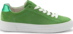 Sneaker|Schnürschuhe|Gabor Sneaker in Übergrößen Grün