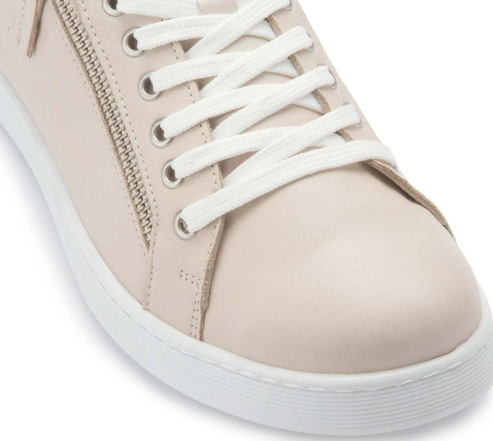 Sneaker|Schnürschuhe|Horsch Schuhe Sneaker in Übergrößen Beige