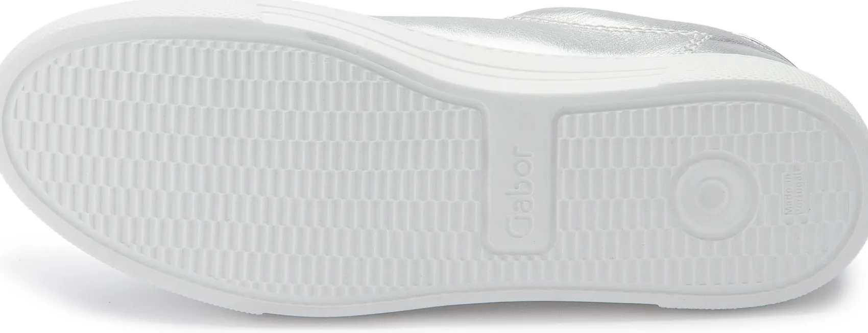 Sneaker|Schnürschuhe|Gabor Sneaker in Übergrößen Silber