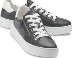 Sneaker|Schnürschuhe|Gabor Sneaker in Übergrößen Blau