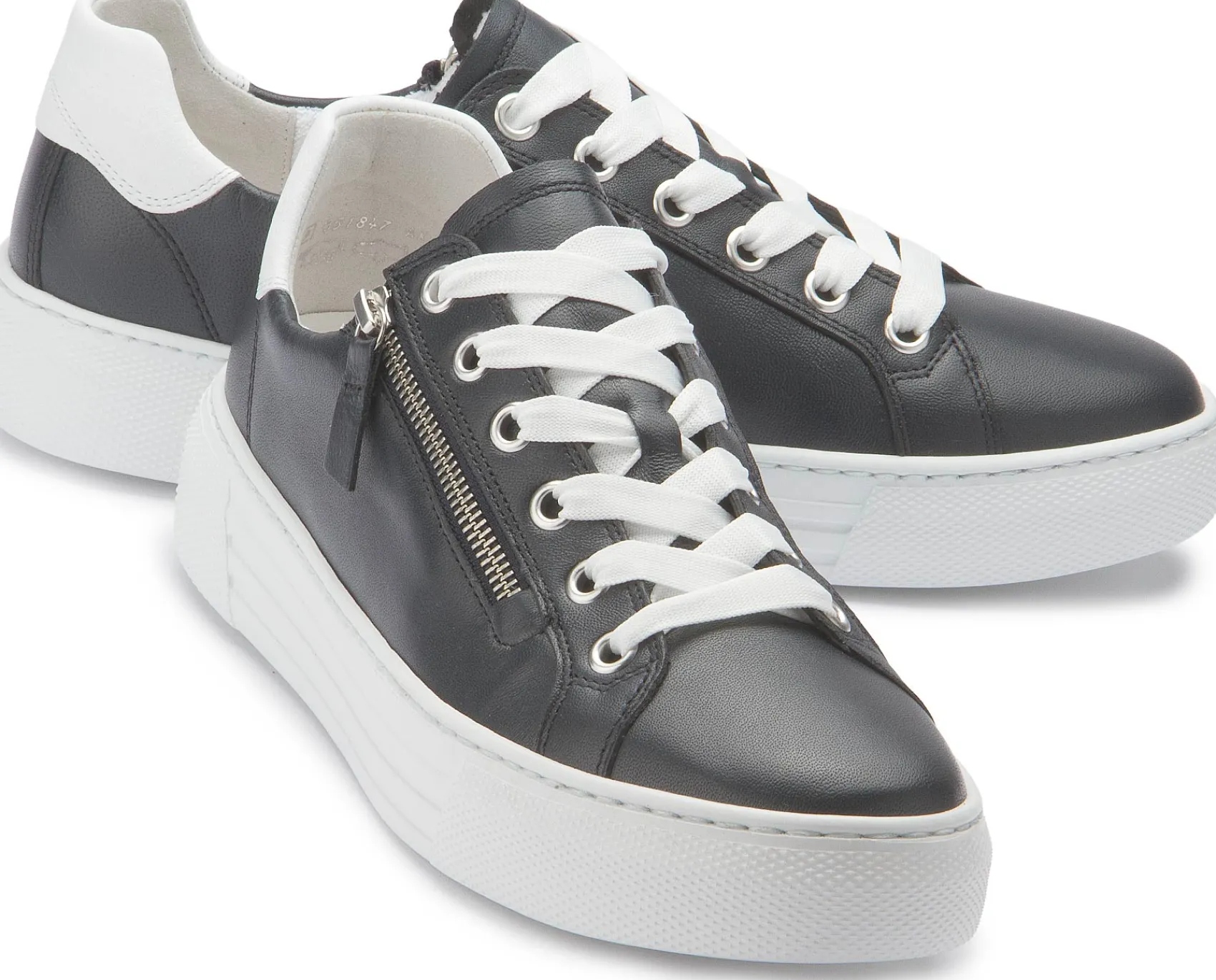 Sneaker|Schnürschuhe|Gabor Sneaker in Übergrößen Blau