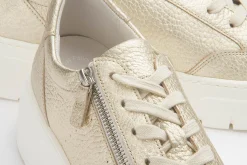 Sneaker|Schnürschuhe|Gabor Sneaker in Übergrößen Gold