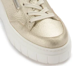 Sneaker|Schnürschuhe|Gabor Sneaker in Übergrößen Gold