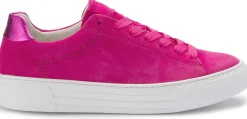 Sneaker|Schnürschuhe|Gabor Sneaker in Übergrößen Pink