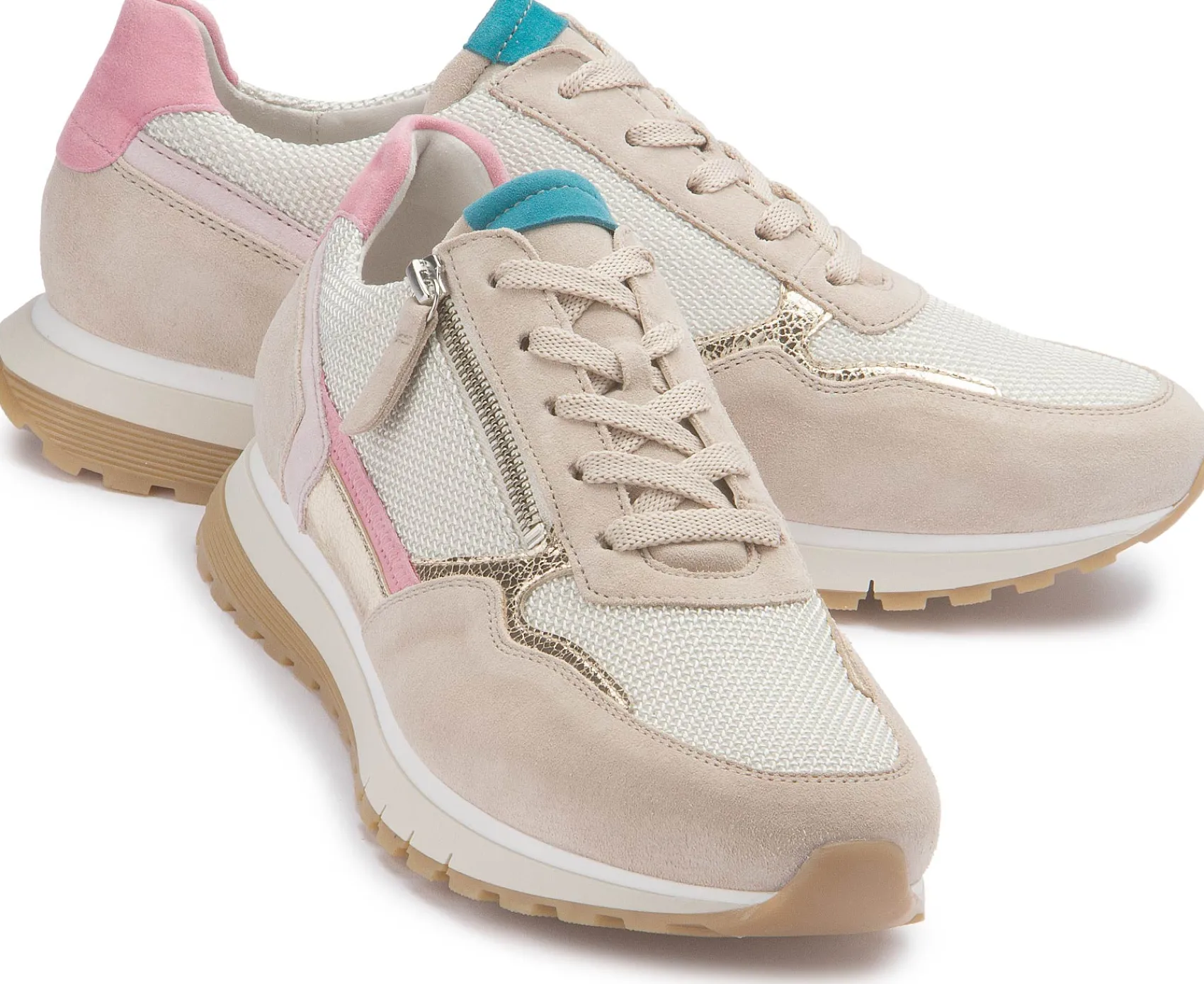 Sneaker|Schnürschuhe|Gabor Sneaker in Übergrößen Multicolor