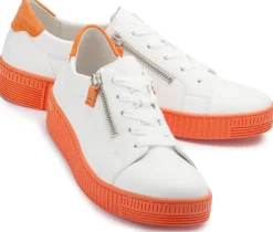 Sneaker|Schnürschuhe|Gabor Sneaker in Übergrößen Weiß