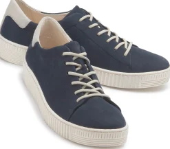 Sneaker|Schnürschuhe|Gabor Sneaker in Übergrößen Blau