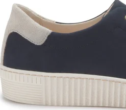 Sneaker|Schnürschuhe|Gabor Sneaker in Übergrößen Blau