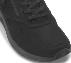 Sneaker|Schnürschuhe|Gabor Sneaker in Übergrößen Schwarz