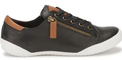 Sneaker|Schnürschuhe|Horsch Schuhe Sneaker in Übergrößen Schwarz