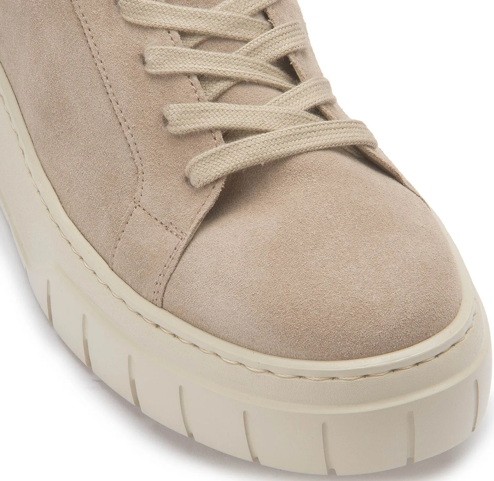Sneaker|Schnürschuhe|Gabor Sneaker in Übergrößen Beige