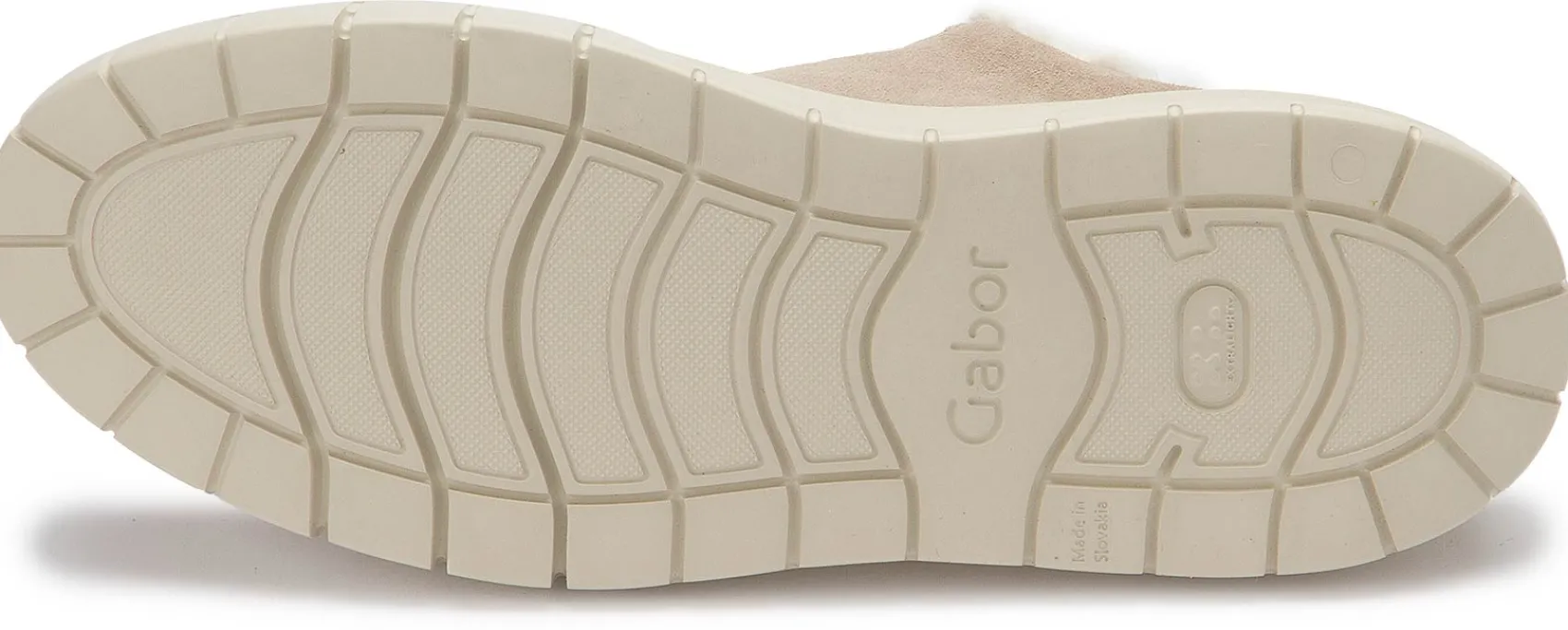 Sneaker|Schnürschuhe|Gabor Sneaker in Übergrößen Beige