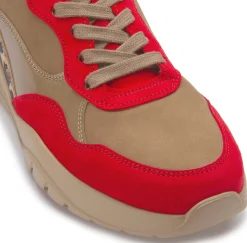 Sneaker|Schnürschuhe|Gabor Sneaker in Übergrößen Beige