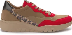 Sneaker|Schnürschuhe|Gabor Sneaker in Übergrößen Beige