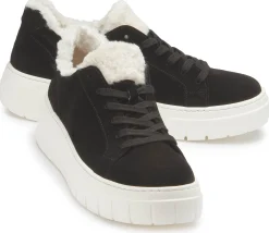 Sneaker|Schnürschuhe|Gabor Sneaker in Übergrößen Schwarz