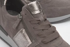 Sneaker|Schnürschuhe|Gabor Sneaker in Übergrößen Grau