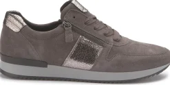 Sneaker|Schnürschuhe|Gabor Sneaker in Übergrößen Grau