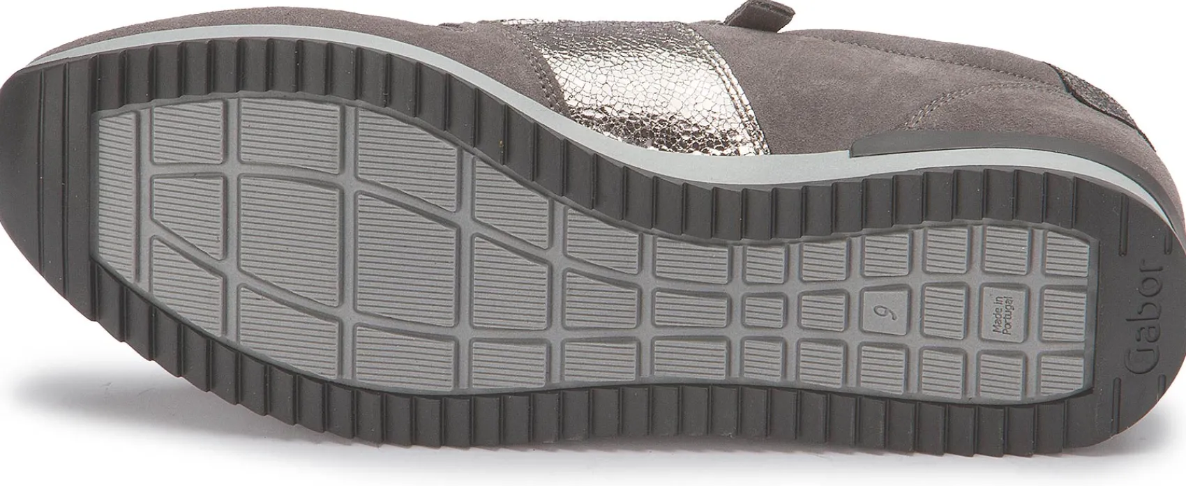 Sneaker|Schnürschuhe|Gabor Sneaker in Übergrößen Grau