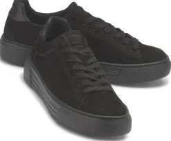 Sneaker|Schnürschuhe|Gabor Sneaker in Übergrößen Schwarz