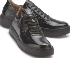 Sneaker|Schnürschuhe|Gabor Sneaker in Übergrößen Schwarz