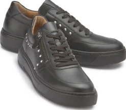 Sneaker|Schnürschuhe|Gabor Sneaker in Übergrößen Schwarz
