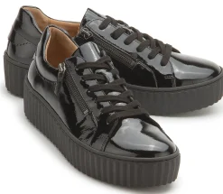 Sneaker|Schnürschuhe|Gabor Sneaker in Übergrößen Schwarz