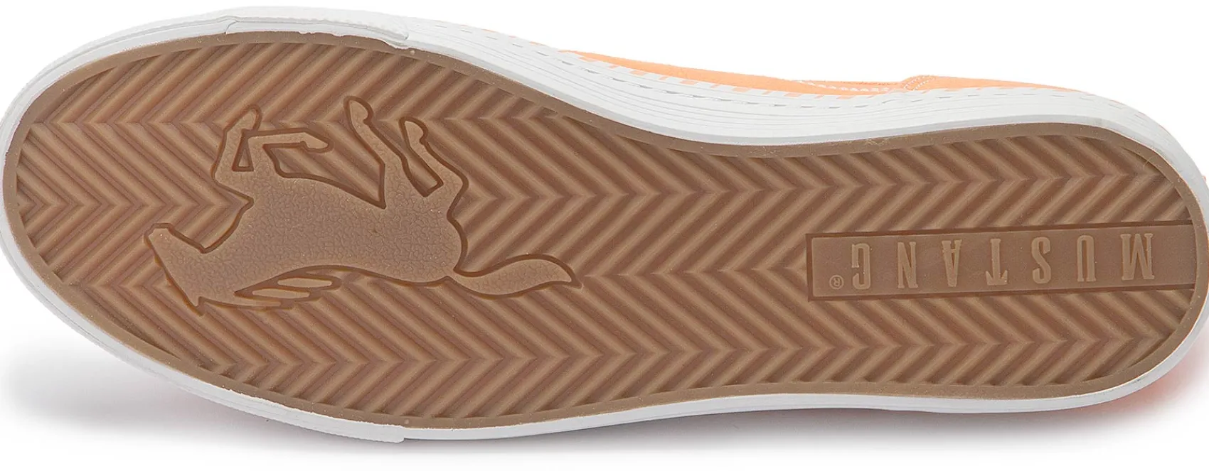 Sneaker|Schnürschuhe|Mustang Damen Sneaker in Übergrößen Orange