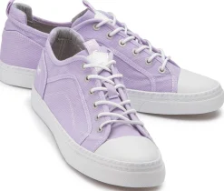 Sneaker|Schnürschuhe|Mustang Damen Sneaker in Übergrößen Lila