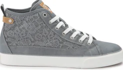 Sneaker|Schnürschuhe|Mustang Damen Sneaker in Übergrößen Grau