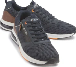 Schnürschuhe|Dockers Sneaker in Übergrößen Blau