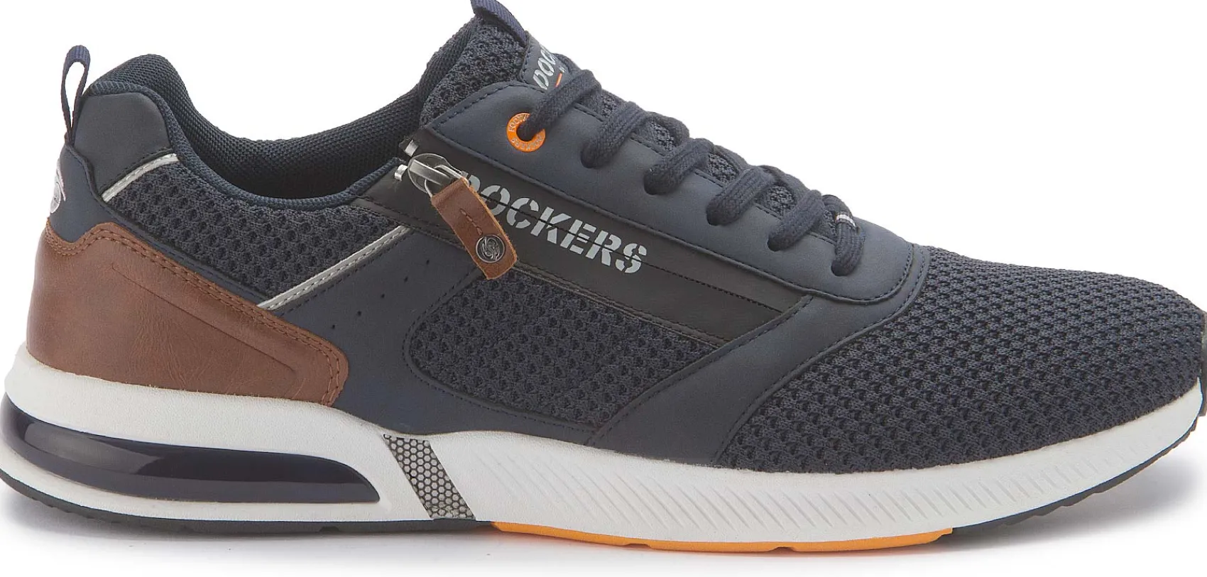 Schnürschuhe|Dockers Sneaker in Übergrößen Blau