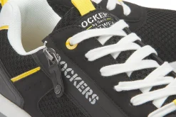 Schnürschuhe|Dockers Sneaker in Übergrößen Schwarz