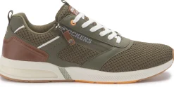 Schnürschuhe|Dockers Sneaker in Übergrößen Grün