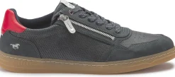Sneaker|Schnürschuhe|Mustang Herren Sneaker in Übergrößen Blau