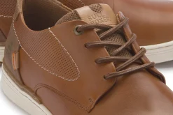Sneaker|Schnürschuhe|Bulboxer Sneaker in Übergrößen Cognac