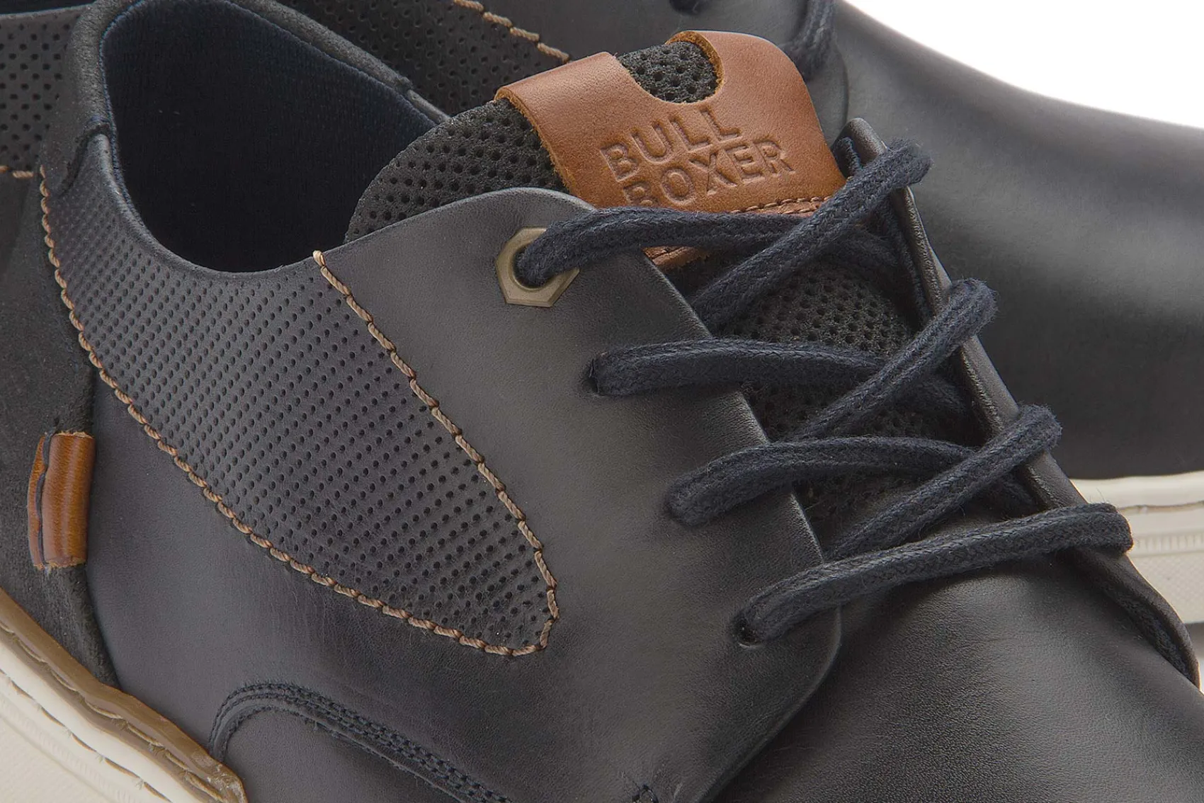 Sneaker|Schnürschuhe|Bulboxer Sneaker in Übergrößen Blau