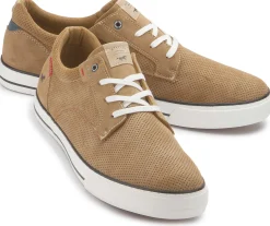 Sneaker|Schnürschuhe|Mustang Herren Sneaker in Übergrößen Braun