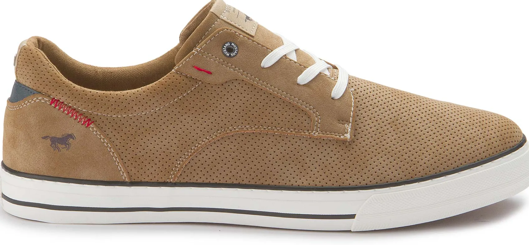 Sneaker|Schnürschuhe|Mustang Herren Sneaker in Übergrößen Braun