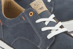 Sneaker|Schnürschuhe|Mustang Herren Sneaker in Übergrößen Blau