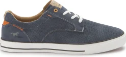 Sneaker|Schnürschuhe|Mustang Herren Sneaker in Übergrößen Blau
