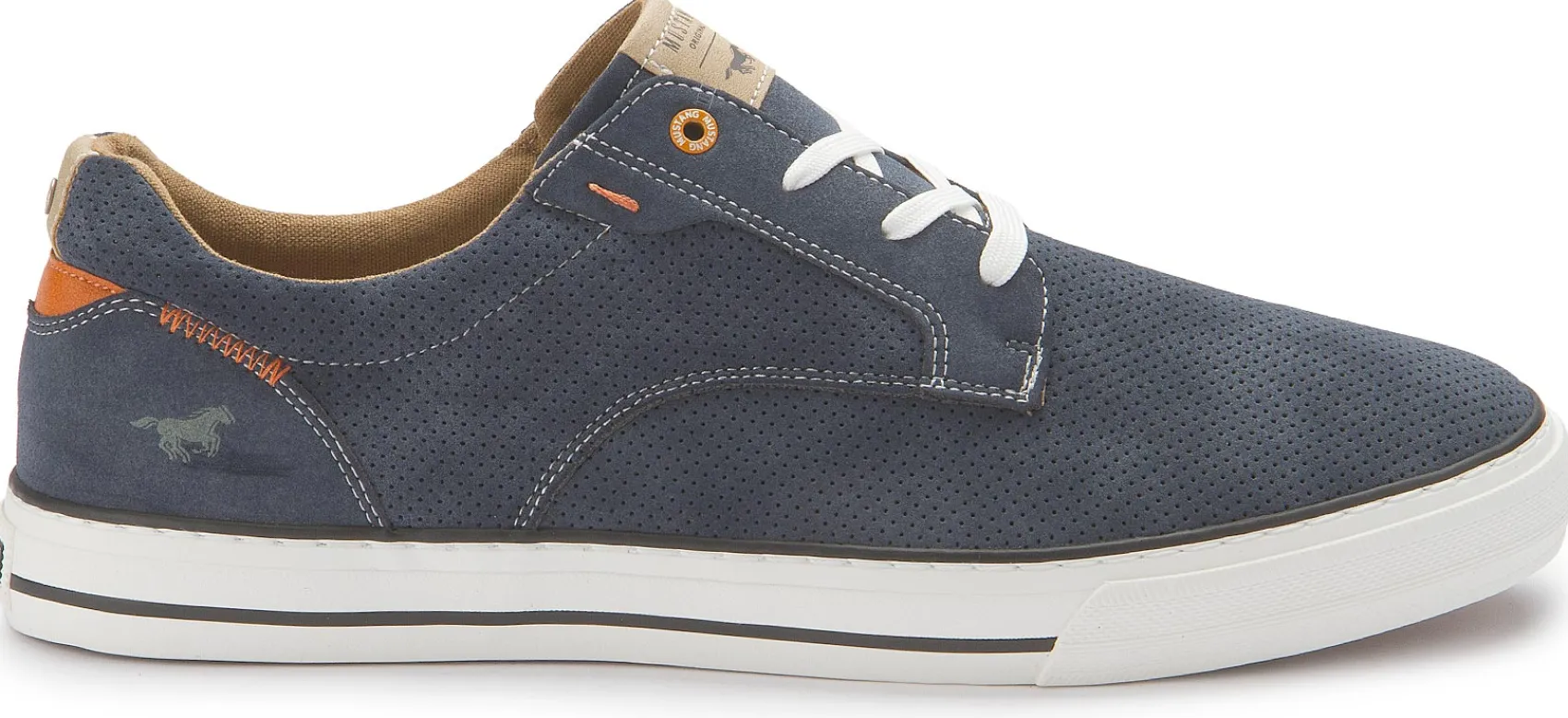 Sneaker|Schnürschuhe|Mustang Herren Sneaker in Übergrößen Blau