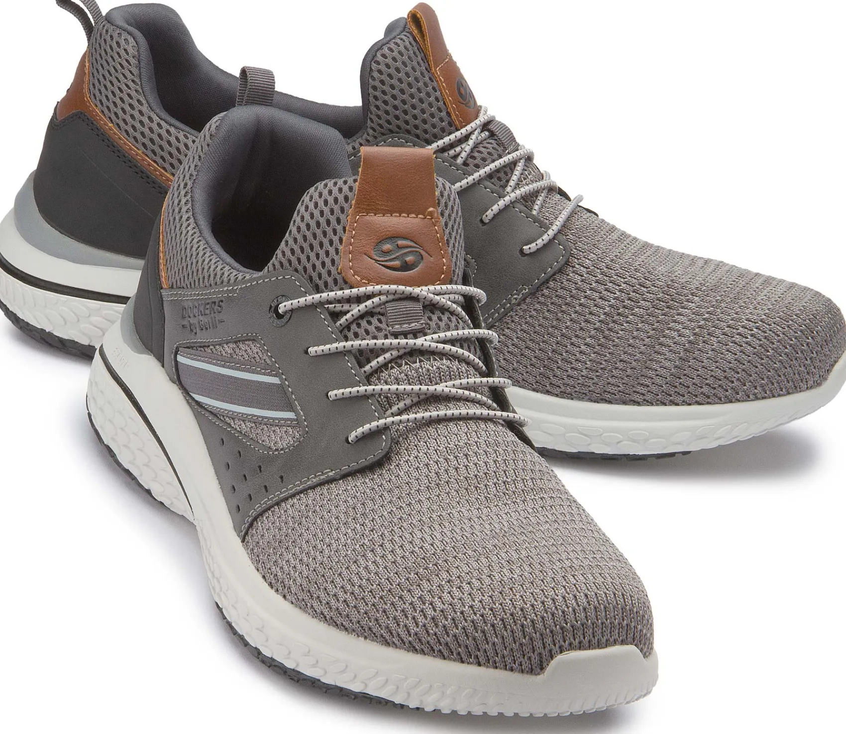 Sneaker|Schnürschuhe|Dockers Sneaker in Übergrößen Grau