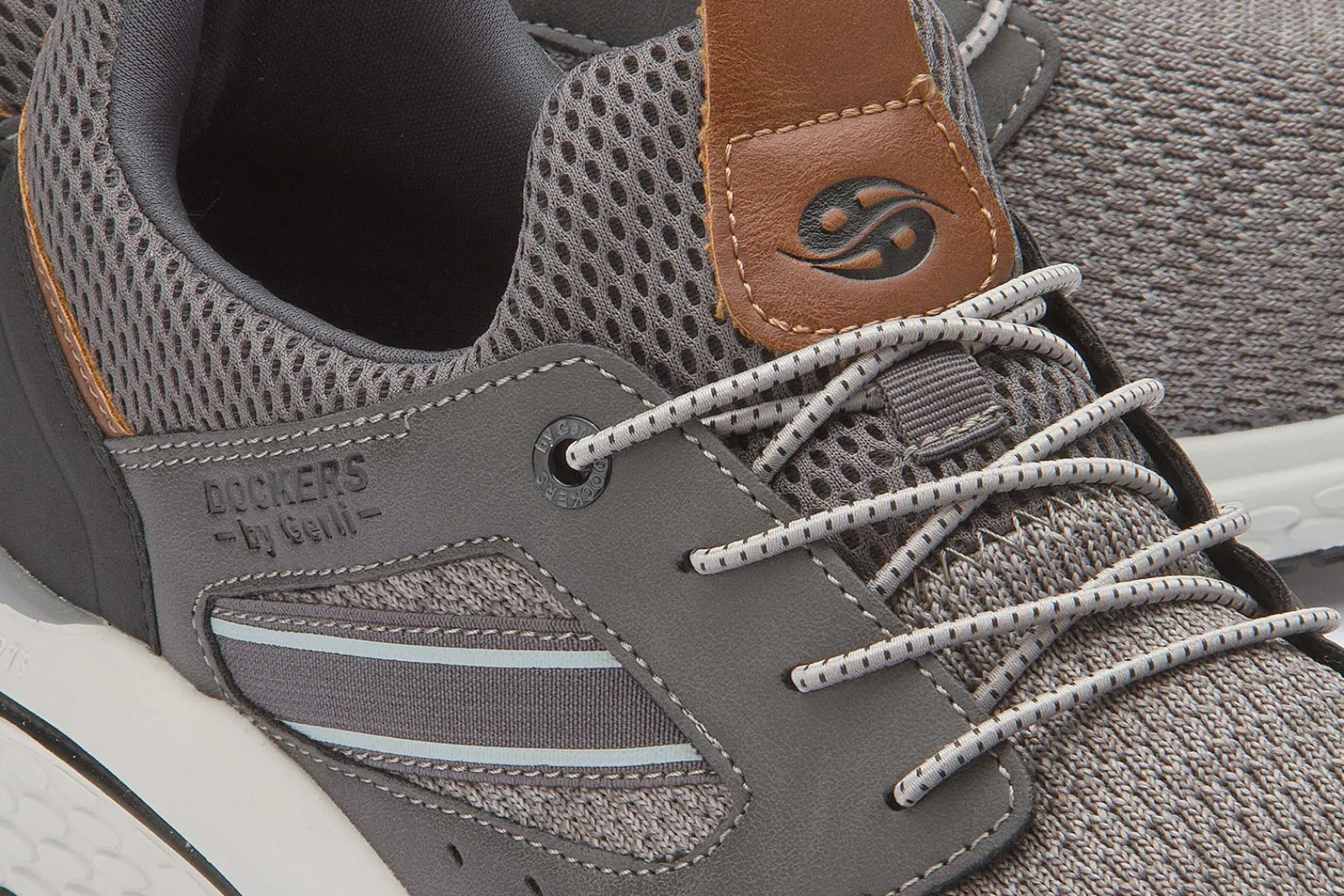 Sneaker|Schnürschuhe|Dockers Sneaker in Übergrößen Grau
