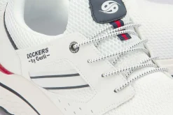 Sneaker|Schnürschuhe|Dockers Sneaker in Übergrößen Weiß